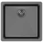 Abey 45L Single Bowl Laundry Tub With Overflow Black Pearl LT120BP hero image