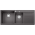 Blanco Bowl and 3/4 Inset Sink with Right Hand Drainer Rock Grey NAYA8SGK5 image NaN