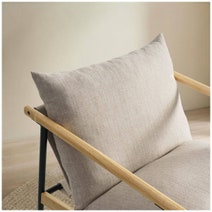 Zinus Accent Chair Light White AU-USHSL5ZC-31B hero image