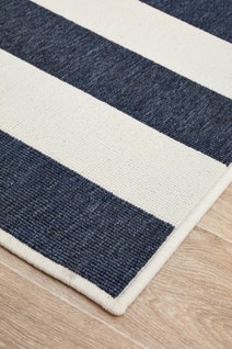 Rug Culture Seaside Small Navy & White Rug 160X110CM - SSD4444-NVWH-160X110 hero image