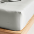 Linen House Augusta 500TC Grey Long Single Fitted Sheet 01597F731 image NaN
