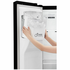 LG 625L Side by Side Fridge with Non-Plumbed Ice & Water Dispenser Matte Black GS-L668MBNL image NaN