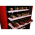 Linarie Burgundy 33 Bottle Single Zone Retro Wine Fridge LICV33RED image NaN