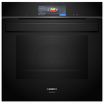 Siemens iQ700 60cm Built-In Oven with Steam Function - Black  HS958GDD1 hero image