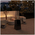 Havana Outdoors Steel Gas Pyramid Patio Garden Outdoor Heater Black Stainless Steel 10004936 image NaN