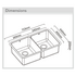 Abey LUA200T2 Lucia Double Bowl Sink Pack image NaN