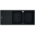 Franke Urban Double Bowl Topmount/Flush Mount Sink with Left Hand Drainer - Matte Black UBG621MBLHD image NaN
