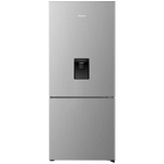 Hisense 415L Bottom Mount Fridge with Water Dispenser Stainless Steel HRBM419SW hero image