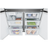 Westinghouse 564L Plumbed French Quad Door Refrigerator Matte Black WQE5650BA image NaN