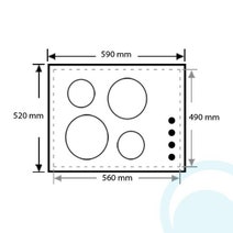 Westinghouse WHI634BA 60cm Induction Cooktop hero image