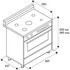 La Germania 90cm Futura Series Freestanding Dual Fuel Oven/Stove TUS96C61LBX  image NaN