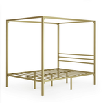 Zinus Patricia Queen Metal Canopy Bed Frame Gold AU-CPBFG-Q hero image