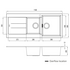 Oliveri Santorini 1 and 3/4 Right Hand Bowl with Drainer and Vilo Pull Out Black Tap Pack with Filter Kit 0426BSTBLBL1512OF image NaN