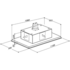 Sirius SLT968EMWH 110cm Valentina Collection Ceiling Cassette Rangehood image NaN