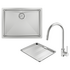Abey Alfresco 540 Large Bowl Sink with Drain Tray and Gareth Ashton Pull Out Kitchen Mixer Tap FRA540T15 image NaN
