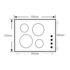 Westinghouse WHC644BA 60cm Ceramic Cooktop image NaN