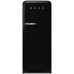 Smeg 50's Style 270L Retro Refrigerator Right Hand Hinge Black FAB28RBL6AU hero image