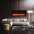 Remii 55 Inch Extra Tall Indoor Built-In Electric Fireplace with Black Steel Surround 102755-XT image NaN