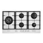 Artusi 90cm Natural Gas White Glass Cooktop CAGH9000W hero image