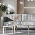 Ostro Esperence Three Seater Right Hand Chaise Sofa Steel U501SARHFCSXSHX image NaN