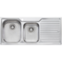 Oliveri DZ111 Diaz 1 and 3/4 Bowl Right Hand Drainer Topmount Sink image NaN