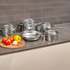 Westinghouse Five Piece Stainless Steel Cookware Set WH5P03SS image NaN