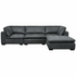 Kalona Milan Three Seater Charcoal Leather Lounge 19073-C image NaN