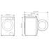 Samsung 9.5kg AddWash Front Load Washing Machine with Steam WW95N64FRPW image NaN