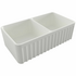 Turner Hastings Novi 85 x 46 Fine Fireclay Double Bowl Butler Sink Matte White NO853FS-MW image NaN