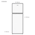 Westinghouse 536L Top Mount Fridge WTB5400WBR image NaN