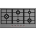 Spezialist 94cm Natural Gas Cooktop 5 Burner Stainless Steel Plate Black Metal Surface S30945SPBBMNG image NaN
