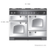 Falcon 110cm Classic Freestanding Dual Fuel Oven/Stove Black and Chrome CLA110DFFBL-CH image NaN
