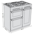 Belling Cookcentre 90cm Deluxe Dual Fuel Freestanding Oven/Stove Black BCC900GTGB image NaN