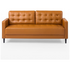 Zinus Benton Mid-Century Faux Leather Sofa 3 Seater - Cognac AU-USSBTF-3CL image NaN
