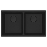 Franke Maris 350mm Double Bowl Topmount Sink with Extension Drainer Matte Black MRG620-3535MBFPC hero image