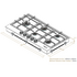 Spezialist 94cm Natural Gas Cooktop 5 Burner With SS Inset Surface S30945SSNG image NaN