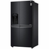 LG 625L Side by Side Fridge with Non-Plumbed Ice & Water Dispenser Matte Black GS-L668MBNL image NaN