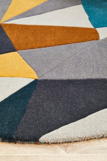 Rug Culture Matrix Small Saffron Rug 120X120CM - MTX-902-SAF-120X120 hero image