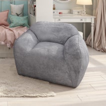 I Am Fake - Proudly Animal-Free, Grey Snug Chair - HCXSNUSA20BGRE hero image