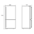 Westinghouse 425L Bottom Mount Fridge Silver WBE4302ACR image NaN