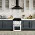 Belling 60cm Mini Richmond White Dual Fuel Freestanding Oven BMR60DODFW image NaN