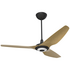 Big Ass Fans 1.5m Haiku Outdoor in Caramel Bamboo with Black Universal Mount, Light and Tall Ceiling Kit FR150A-U0F12-6-1 image NaN