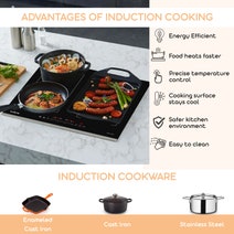 Linarie 77cm 4 Zone Induction Double Flex Zone Cooktop LS80I2F1Z hero image