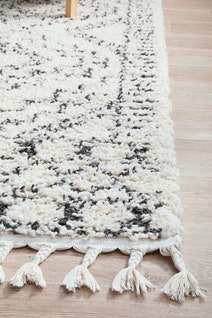 Rug Culture Casablanca Small Natural & Charcoal Rug 170X120CM - CBA-FEZ-NAT-170X120 hero image