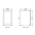 Vintec 35 Bottle Single Zone Under Bench Wine Fridge Glass Door Black VWS830FCB-X image NaN