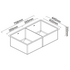 Abey Piazza Double Square Bowl Sink Stainless Steel CR340D image NaN