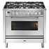 ILVE Professional Plus Series 90cm Hybrid Freestanding Oven with Milano Knobs P096DWH3SS image NaN