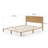 Zinus Arden King Bamboo Wood Bed Frame AU-FPWNH2ZC-08K image NaN
