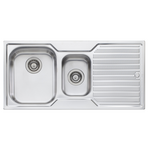 Oliveri Diaz 1 & 1/2 Bowl Topmount Sink with Right Hand Drainer DZ101NTH hero image
