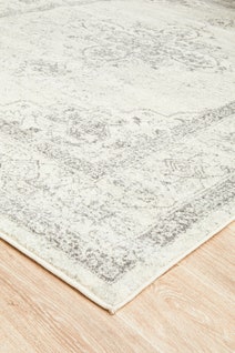 Rug Culture Century Large Grey & Off White Rug 290X200CM - CEN-977-SILV-290X200 hero image